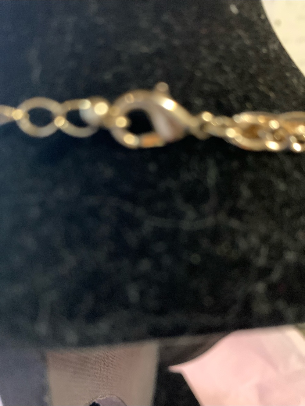 Layered Gold Necklace with Blue Pendant - Picture 9 of 9